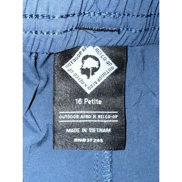 Outdoor Afro x REI Co-op Trail Hiking Pants Women's 16 Petite Blue Cargo - Picture 6 of 10